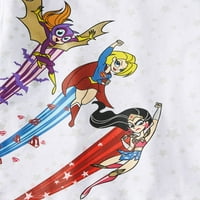 Süper kahraman Kızlar Ayrılabilir Pelerin Tee ve Tutu Etek, 2 Parçalı Kıyafet Seti