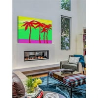 Marmont Hill California Palms 2 Arthur Pina tarafından Sarılmış Tuval üzerine Resim Baskısı