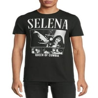 Selena Erkek Cumbia Kraliçesi Kısa Kollu Grafikli Tişört