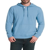 Ahbap erkek Sueded Jersey Kazak Henley Hoodie