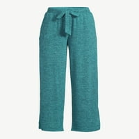 Joyspun Kadın Haccı Örgü Geniş Bacak Pijama Pantolon, S Beden 3X