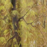 Designart 'Güzel Sonbahar Ormanında Patika' Manzara Perde Paneli