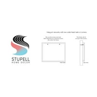 Stupell Industries Sarı Tartan Desenli Bahar Cüceleri Mantar Grafik Sanatı Siyah Çerçeveli Sanat Baskı Duvar Sanatı,