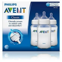 Philips AVENT SCF BPA İçermeyen Klasik Polipropilen Şişeler, 3'lü Paket