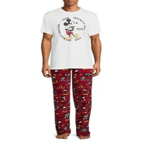 Disney Erkek Eski Okul Klasik Mickey Mouse Pijama Takımı, 2 Parça Beden S-2XL