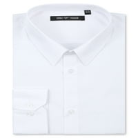 Erkek Slim Fit Elbise Gömlek katı Yayılmış Yaka Erkek Gömlek Uzun Kollu Elbise Gömlek Erkekler için