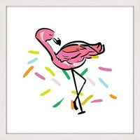 Marmont Hill Parti Flamingo Shayna Pitch Çerçeveli Resim Baskı