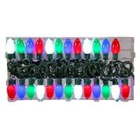 Vickerman Çok Renkli 16 Fonksiyonlu LED Seramik C Noel tatili ışıkları