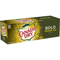 Kanada Kuru Kalın Zencefilli Gazoz Soda, fl oz kutular, paket