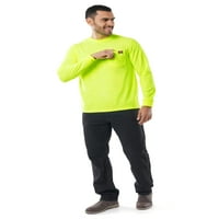 Wrangler İş Giysisi Erkek Uzun Kollu Cepli Gömlek, 3xl'ye kadar küçük beden