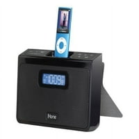 iHome iH Çalar Saat - Hoparlör yuvası - taşınabilir kullanım için - gümüş - Apple iPod için; iPod classic
