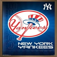 New York Yankees-Logo Duvar Posteri, 22.375 34