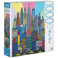 Big Ben Milton Bradley 1000 Parçalı Yapboz, Yaş ve üstü Yetişkinler ve Çocuklar için, New York