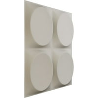 Ekena Millwork 7 8 W 7 8 H Adonis EnduraWall Dekoratif 3D Duvar Paneli, Ultra Saten Çiçeği Beyazı