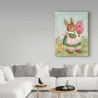 Marka Güzel Sanatlar 'Elbiseli Tavşan' Beverly Johnston'dan Tuval Sanatı