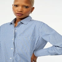 Ücretsiz Montaj Kadın Düğmeli Kutulu Tunik Gömlek