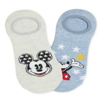 Mickey Mouse Americana Kadın Stay Put Liner Çorap, 2'li Paket