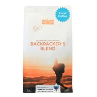 Yerel Blue Sail Coffee Backpacker'ın Karışımı, Doğal Kafeinli Koyu Kavrulmuş Kahve, Çekilmiş Kahve, 12 oz