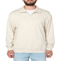 Sınır Yok Erkek ve Büyük Erkek Fermuarlı Sweatshirt, Beden XS-3XL