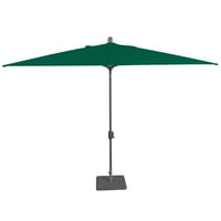 Amauri Açık Yaşam - Laguna Koyu 10'6.5' Düz Otomatik Eğimli Pazar Şemsiyesi, Başrolde Gri Çerçeve, Sunbrella Orman