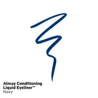 Almay Kondisyonlu Likit Eyeliner, Uzun Ömürlü, Su Geçirmez, Nemlendirici Lacivert, 0. fl oz