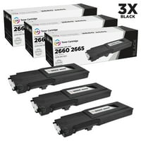 Dell Uyumlu RD80W Siyah Ekstra Yüksek Verimli Toner Kartuşları Seti Şunları İçerir: Dell Renkli Lazer C2660dn ve