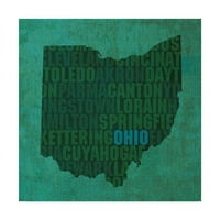 Red Atlas Designs'ın Güzel Sanatlar Markası 'Ohio State Words' Tuval Sanatı