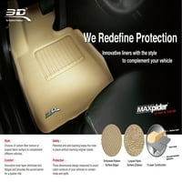 3D MAXpider Tüm Hava Özel Fit Kat Gömlekleri için Honda Accord Coupe 2008-2012, KLASİK Serisi