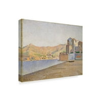 Marka Güzel Sanatlar 'Kasaba Plajı Collioure Opus' Paul Signac'ın Tuval Sanatı