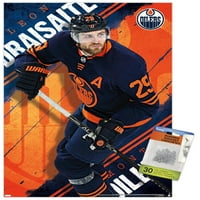 Edmonton Oilers - Raptiyeli Leon Draisaitl Duvar Posteri, 14.725 22.375