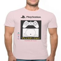 Playstation Leylak Konsolu Erkek ve Büyük Erkek Grafikli tişört