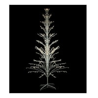 4' Beyaz ışıklı Noel çağlayan dal ağacı açık Yard sanat dekorasyon-açık ışıklar