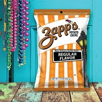 Zapp'ın Normal New Orleans Su Isıtıcısı Tarzı Patates Cipsi, Glütensiz, 4. oz Çanta