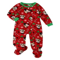 Mickey Mouse Noel Tatili Bebek Yürüyor Boy Microfleece Ayaklı Battaniye Uyuyan Pijama