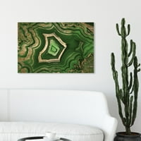 Wynwood Stüdyo Soyut Duvar sanatı Tuval Baskılar 'Dreaming About Emerald' Ev Dekorasyonu, 30 20