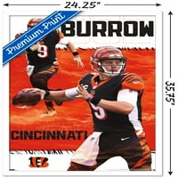 Cincinnati Bengals-Joe Burrow Duvar Posteri, 22.375 34
