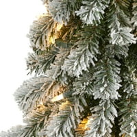Neredeyse Doğal 2ft. Işıklar, bükülebilir dallar ve çuval bezi ekici ile akın eden Alp Noel Yapay Ağacı
