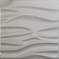 Ekena Millwork 5 8 W 5 8 H Serina EnduraWall Dekoratif 3D Duvar Paneli, Dokulu Metalik Gümüş