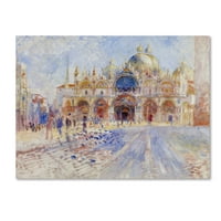 Marka Güzel Sanatlar 'Piazza San Marco Venedik' Renoir'den Tuval Sanatı
