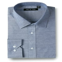 Erkek Düzenli Fit Elbise Gömlek Uzun Kollu Performans İş Rahat Oxford Elbise Gömlek Erkekler için