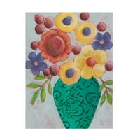 Regina Moore 'Güneşli Çiçek I' Tuval Sanatı