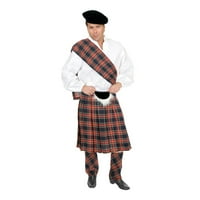 Cadılar Bayramı İskoç Donanma Kilt Yetişkin Kostüm