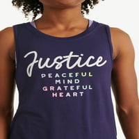 Justice Girl's Collection Twist Back 2-Fer Tank, XS-XLP Beden