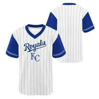 Gençlik Beyaz Kraliyet Kansas City Royals V Yaka tişört