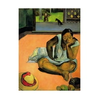 Paul Gauguin tarafından Marka Güzel Sanatlar 'La Boudeuse' Tuval Sanatı