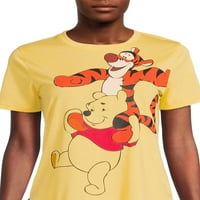 Disney Kadın Winnie The Pooh Kısa Kollu Grafikli Tişört