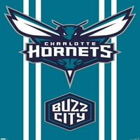 Charlotte Hornets - Logo Duvar Posteri, 14.725 22.375