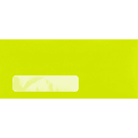 Lüks Kağıt Pencere Zarfları, 12, 80 lb. Wasabi Yeşili, Paket