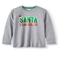 Noel Uzun Kollu Tatil Grafik Tişörtleri