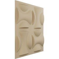 Ekena Millwork 5 8 W 5 8 H York EnduraWall Dekoratif 3D Duvar Paneli, Ultra Saten Dumanlı Bej